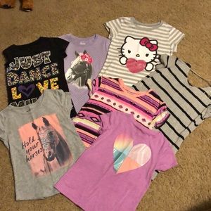 BUNDLE!!! 7 girls T-shirts. All for $16!